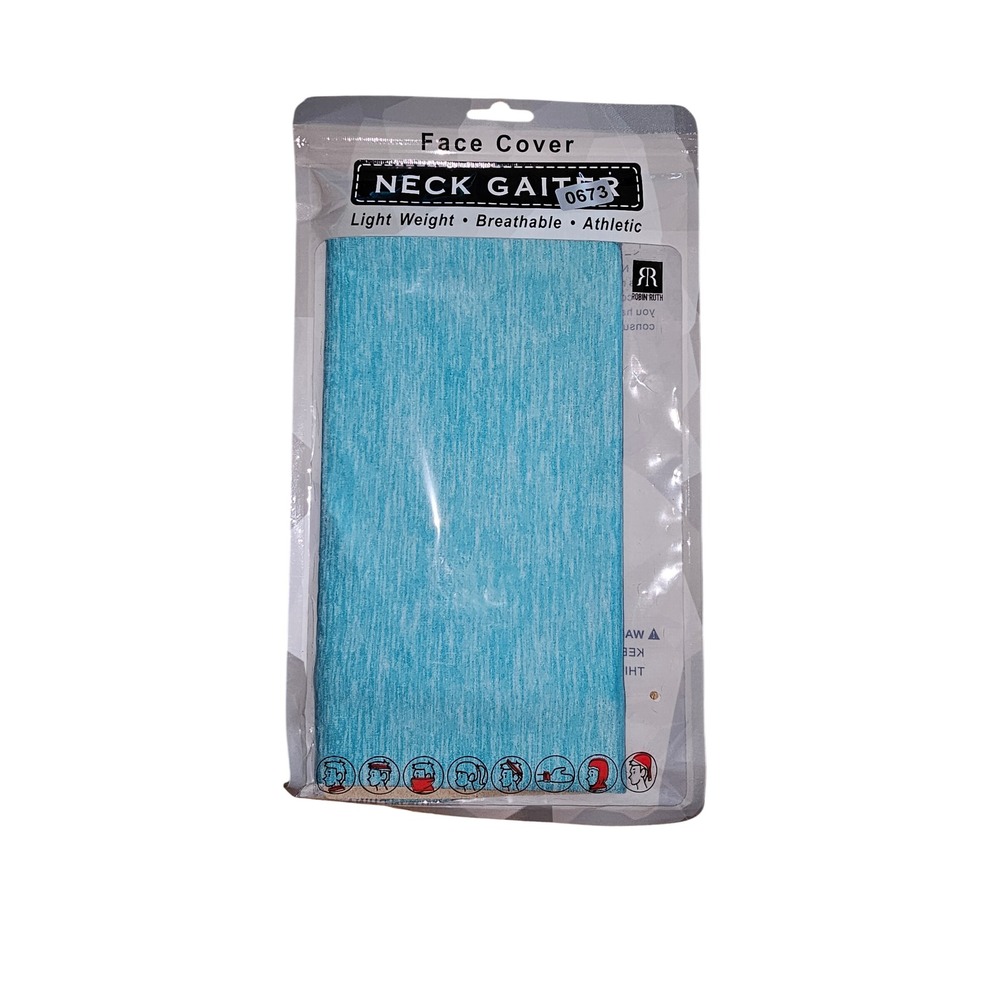 Robin Ruth Neck Gaiter Face Cover Blue Athletic Lightweight Breathable #672,673